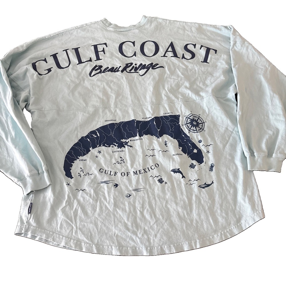 Gulf Coast Beau Rivage Biloxi Mississippi  MGM Spirit Jersey Size XXL light Blue